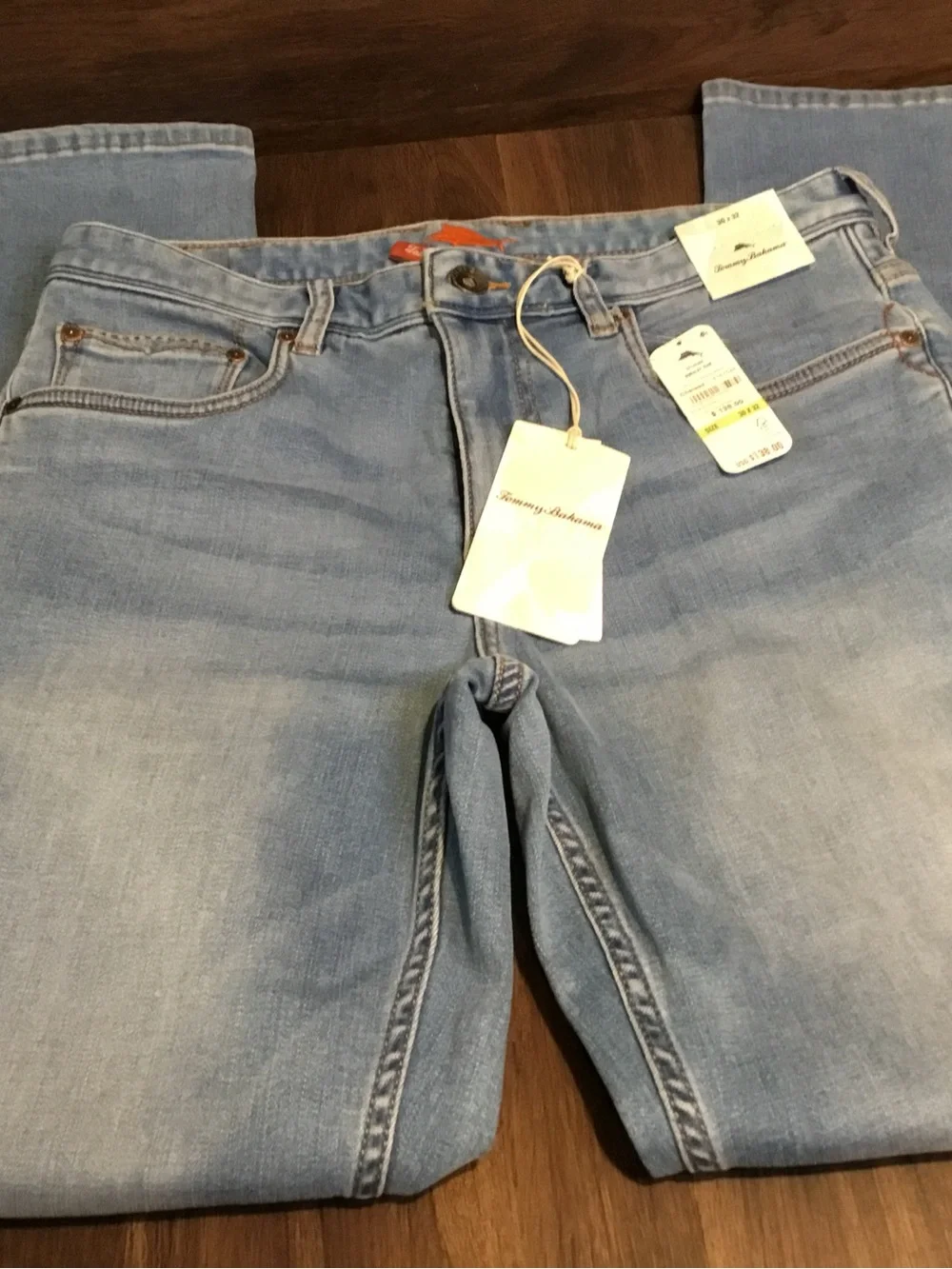 Tommy Bahama Faded Light Blue Denim Jeans